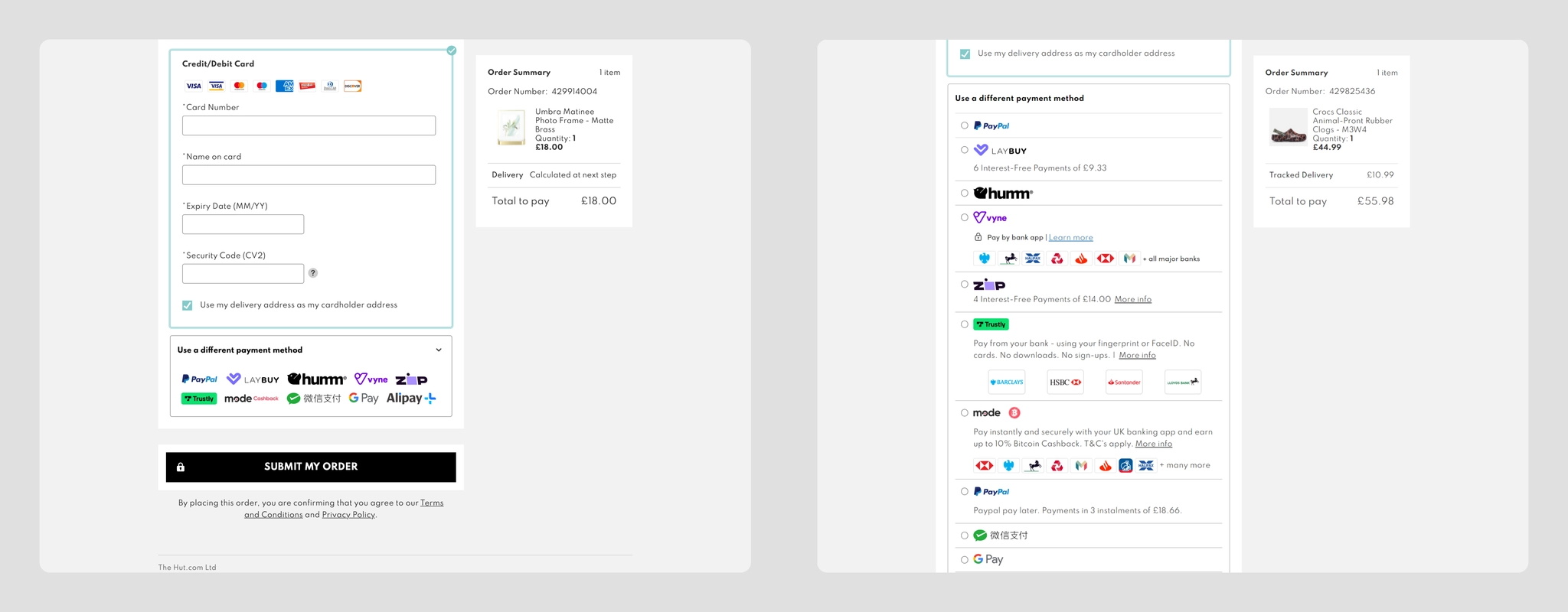 thehut.com - A merchant under The Hut Group, using THG's universal e-commerce capabilities